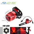 Red Light 3 Modes 100%-50%-Flash 1W LED Bike Tail Light LED Rechargeable